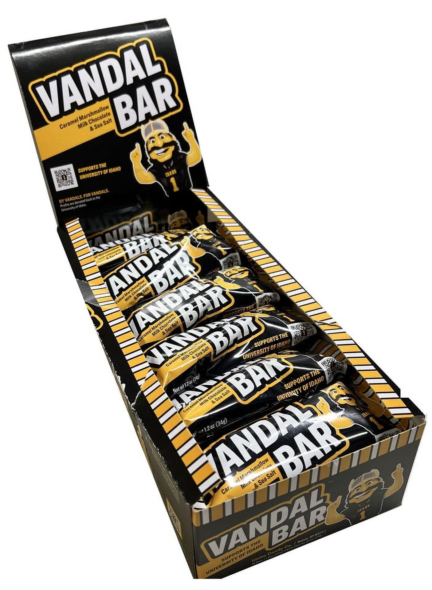 (4 pack) Vandal Bar Candy Bar 1.2 oz Idaho Candy Company
