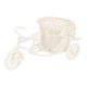 thumbnail image 1 of Cesta de flores artificiales para bicicleta, jarrón, cesta de almacenamiento de escritorio, regalos, forma de bicicleta Blanco, 1 of 8