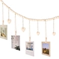 thumbnail image 4 of Expositor de fotos KLOGTSIND, 3 unidades, decoración de pared con 9 clips y corazones, 4 of 7