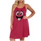 thumbnail image 1 of Camisa de Manga Corta Vestido para las Mujeres Suspender Suelto sin Mangas Vestido de Noche Suave Cómodo Ropa de Dormir, 1 of 6