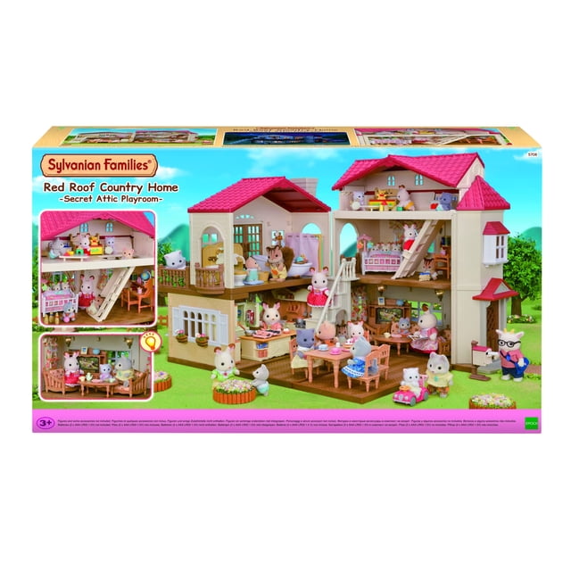 Casa de Sylvanian Families con ático secreto