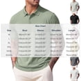thumbnail image 3 of Ceisia Men Solid Pique Fabric Classic Collar Short Sleeve Basic Polo Shirt Green M Gift, 3 of 5