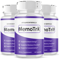 MemoTril Advanced Formula Brain Support Pills Maximum Strength Supplement 180 Capsules
