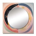 thumbnail image 2 of Designart "Universal Flourishing Pastel Accordance" Abstract Spirals Square Mirror For Wall Decor - Large Gold Square Mirror Printed Wall Decor - Transitional Square Living Room Mirror, 2 of 5