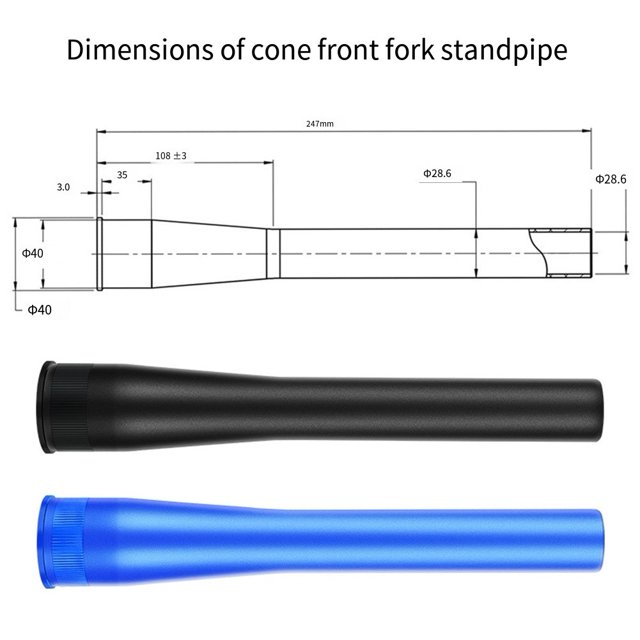 Direction de Fourche de Vélo - Remplacement en Alliage 247 mm pour VTT/route