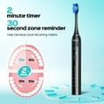 thumbnail image 3 of COSLUS CX30 Electric Toothbrush for Kids & Adults,5 Modes 3 Intensity Levels for Sensitive Teeth & Braces,2 Types of Brush Heads for Home Black, 3 of 12