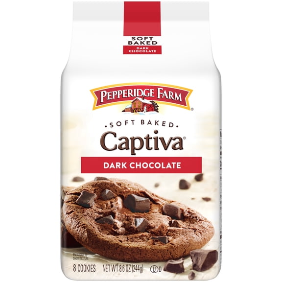 Pepperidge Farm Captiva Dark Chocolate Cookies, 8.6 oz Bag