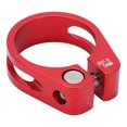 thumbnail image 3 of Abrazadera para tija de sillín de bicicleta de 31,8 mm, clip de tubo, aleación de aluminio, collar de tija de sillín de liberación rápida, color rojo, 31,8 mm, 3 of 10