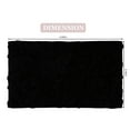 thumbnail image 3 of Home Weavers Modesto Collection 100% Cotton Tufted Bath Rugs, Extra Soft and Absorbent Bath Rugs, Non-Slip Bath Mats, Machine Washable, Bath Mats for Bathroom Floor, 21"x34" Rectangle, Black, 3 of 4