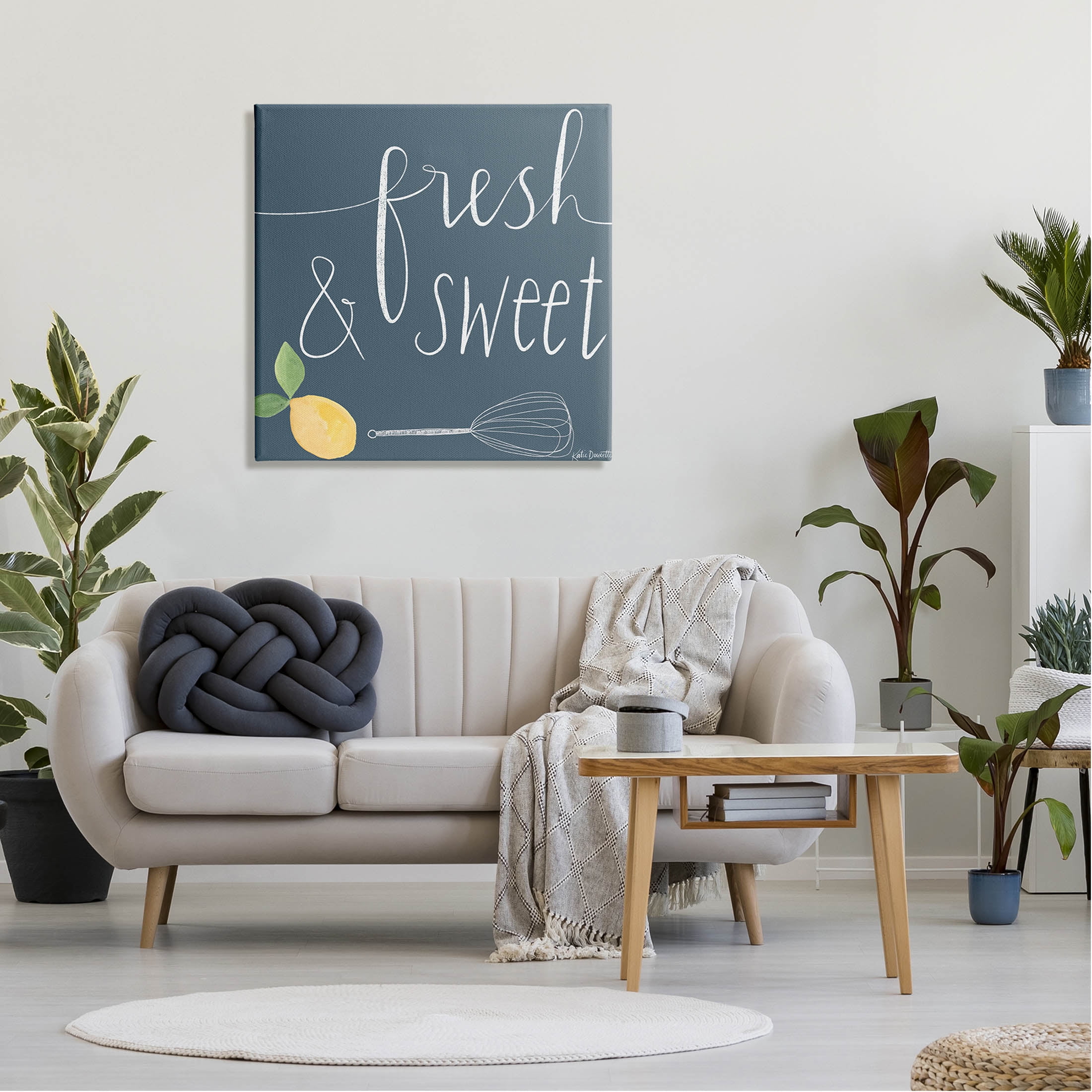 Stupell Industries Fresh & Sweet Citrus Fruit Cooking Graphic Art Gallery Wrapped Canvas Print Wall Art, Design by Katie Doucette