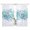 Emerald Green White, variant on Teal Blue Eucalyptus Leaves Semi Sheer Window Curtains 63 Inches Long, Spring Summer Botanical Floral Rod Pocket Voile Silky Chiffon Curtain Light Filtering Drapes for Living Room, 52"x63", 2 Panels
