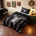 thumbnail image 2 of Manfei Farmhouse Camouflage Twin Comforter Sets, Vintage Camo Bedding Set, Urban Gray, Black Reversible, 2-Piece, 1 Comforter and 1 Pillowcase, 2 of 7