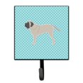 thumbnail image 1 of English Mastiff Checkerboard Blue Leash or Key Holder, 1 of 1