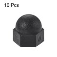 thumbnail image 3 of 10 tapas de plástico para tuercas de 3 mm, cubierta de protección roscada, forma hexagonal, color negro, 3 of 3