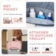 thumbnail image 5 of Bolsa de viaje HYC00 Weekender Overnight Pink 40L para mujer, 5 of 9