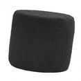 thumbnail image 4 of Pouf Rond Repose-Pieds Tabouret Banc pour Salon Robuste de Chevet Noir, 4 of 8