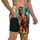 thumbnail image 2 of Fotbe Cool Camel Oasis Vibes Traje de Baño para Hombre – Shorts de Natación de Secado Rápido con Forro y Bolsillos-X-Large, 2 of 6