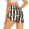thumbnail image 3 of Fotbe Rose Flowers Womens High Waist Running Shorts Athletic Workout Quick Dry Shorts for Women with Pockets Gym Yoga Summer Shorts-Small, 3 of 9