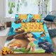 thumbnail image 2 of El Libro de la Selva Conjunto de sábanas temático, trío de piezas, cómodo y amigable con la piel, diseño único, regalo de decoración para el hogar para familiares, amigos y fans,135cm *200cm, 2 of 6