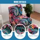 thumbnail image 4 of DEKAXID - Funda para silla sin brazos (1/2 unidad), diseño de licra elástica, extraíble y lavable, para sala de estar y comedor., 4 of 7