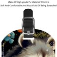 thumbnail image 4 of Square 2Pack PU Leather Raccoon Cruise Luggage Tag with Privacy Cover and Name ID Tag for Travel Handbags Backpacks Luggage Tags, 4 of 6