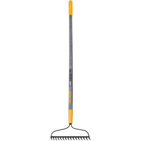 - True Temper 2811600 16-Tine Welded Bow Rake with Wood Handle