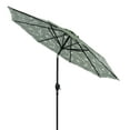 thumbnail image 6 of Mainstays 9' Monstera Palm Crank Lift and 3 Position Tilt Patio Umbrella, 6 of 6
