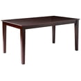 thumbnail image 2 of East West Furniture Modern Dining Table Set 6 Piece - Wooden Modern Dining Chairs Seat - Mahogany Finish Rectangular Kitchen Table and Bench, 2 of 5
