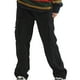 thumbnail image 2 of Pantalones largos para hombre, moda informal, cómodos, sólidos, con bolsillos, con cordón ajustable, pantalones regulares de poliéster para hombre., 2 of 7