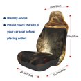thumbnail image 3 of Wukai Sunflower Cowboy Hat Cow Full Set Car Seat Covers with Soft Padding Universal Auto Front Seats Protector and Cushion Mat, 3 of 5