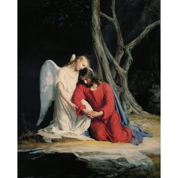 Catholic print picture - Agony In The Garden 2 - 8" x 10" ready to be framed