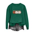 thumbnail image 5 of VKOYWKM Women's Halloween Graphic Sweatshirt Spooky Season Print Pullover Top Cute Crewneck Sweatshirt Oversized Long Sleeve Fall Sweatshirts, 5 of 7
