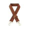 thumbnail image 1 of Xingzhi Women Handbag Backpack Wide Belt Bag Strap Replacement Removable Purse Handle Bags Part Accessory Webbing Straps Brown Light Gold Button, 1 of 6