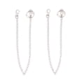thumbnail image 1 of 2 Pcs Layers Metal Jeans Chain Long Punk Hip-hop Trendy Belt for Lady Boy Silver (45cm Style), 1 of 7