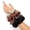 Black Brown Beige Brick-red, variant on Oversized Satin Scrunchies for Thick Curly Hair