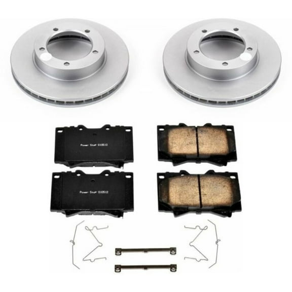 PowerStop Front Geomet Coated Brake Rotor and Pad Kit Fits: LEXUS TOYOTA Select Models CRK1132