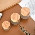 thumbnail image 4 of Frosted Glass Cream Jar Empty Sample Makeup Cosmetic Container Pot for Face Cream Lotion Eye Shadow 5/10/15/20/30/50g, 4 of 9