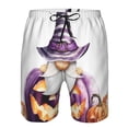 thumbnail image 3 of Balery Halloween Gnome With Pumpkins Traje de Baño Estilo Hawaiano para Hombre, Shorts de Secado Rápido con Bolsillos-3X-Large, 3 of 6