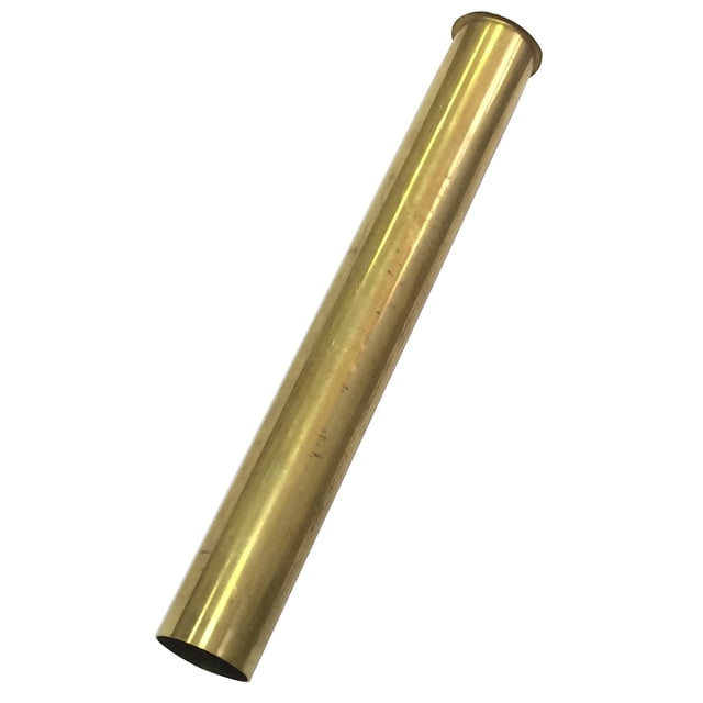 Cola de desagüe Westbrass D417-RAW de latón sin acabado, 1,5 x 30 cm