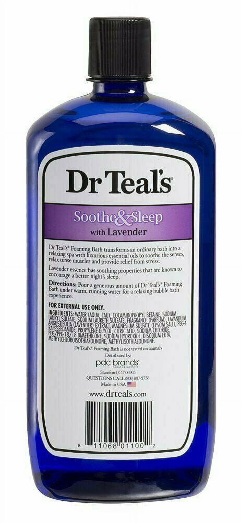 Dr Teal's Foaming Bath, Comfort & Calm with Chamomile 34 oz (Pack of 3)