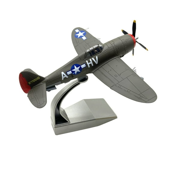 APPLAYERR P-47 Thunderbolt Fighter Airplane Model 1:72 Scale Diecast Alloy for Desk Shelf Display Birthday Gift