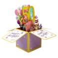 thumbnail image 1 of CSChome Blessing Card Beautiful Eye-catching 3D Design Hollow Glitter Gift Giving Three-dimensional Box Birthday Card Home Supply Greeting Card, 1 of 7