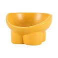 thumbnail image 1 of Cuencos elevados para gatos, cuenco elevado de cerámica para comida para gatos, para proteger la columna vertebral de las mascotas, color naranja, 1 of 6