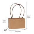 thumbnail image 3 of Lilixerw Kraft Flower Gift Bags Bouquet Paper Bags with Handle,Waterproof Bouquet Gift Box Empty Bouquet Bags for Flowers,Rectangle Packaging Wrap Bags,for Valentine's Day Mother's Day Gift, 3 of 9