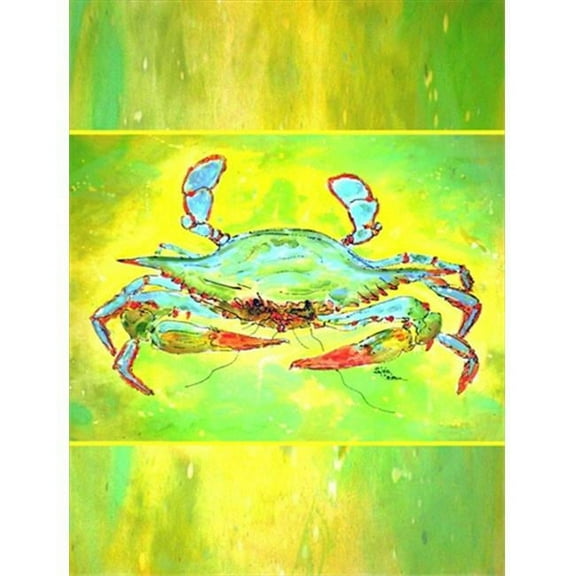 28 x 40 in. Crab Flag Canvas House Size