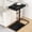 Black, variant on C Table End Adjustable Height 360°swivel Tv Tray Upgraded Metal And Wooden Base To Slipping Couch Armrest Tables Snack For Laptop Sofa Bed Dinner Or Small Space (black)