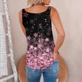 thumbnail image 6 of USSUMA Womens Summer Tops Spaghetti Strap Zip Tanks T-Shirts for Women Trendy Hawaiian Tropical Print Camis Blouses Tops Dressy Sleeveless V Neck Tunic Plus Size Shirts for Women, 6 of 6