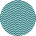 thumbnail image 1 of Ahgly Company Indoor Round Patterned Steel Blue Area Rugs, 3' Round, 1 of 6