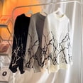 thumbnail image 3 of Suéter de otoño e invierno para hombre, marca de moda, estilo japonés, estilo retro de Hong Kong, suéter de punto suelto y fresco, 3 of 6