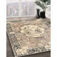 thumbnail image 2 of Ahgly Company Indoor Rectangle Traditional Dark Almond Brown Persian Area Rugs, 3' x 5', 2 of 6